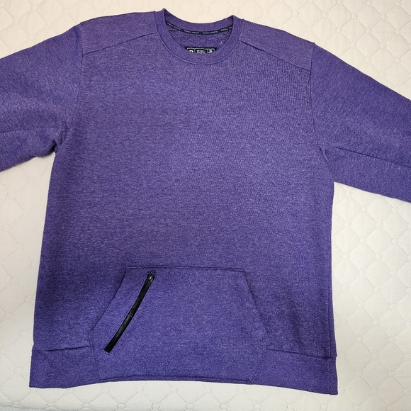 Purple Men's Russel Athletic Pull Over Crew Neck Sweatshirt - Picture 1 of 12